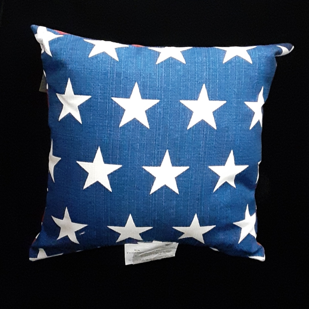 Threshold Indoor Outdoor Pillow Patriotic Square